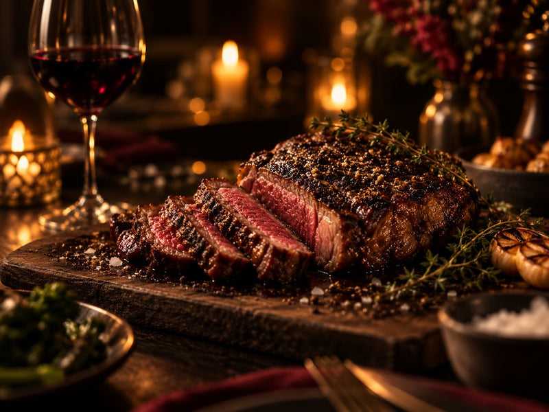 Slow-roasted lamb